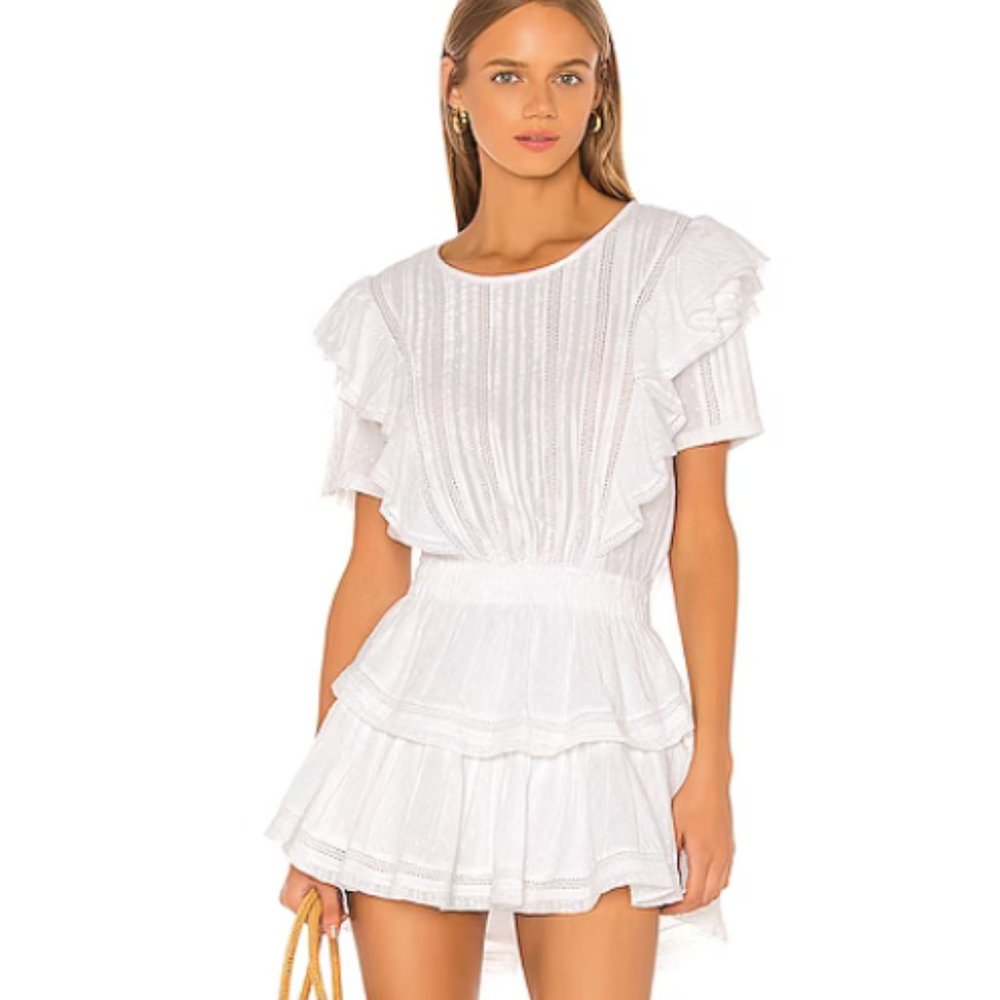 Love Shack Fancy white Natasha Dress size L